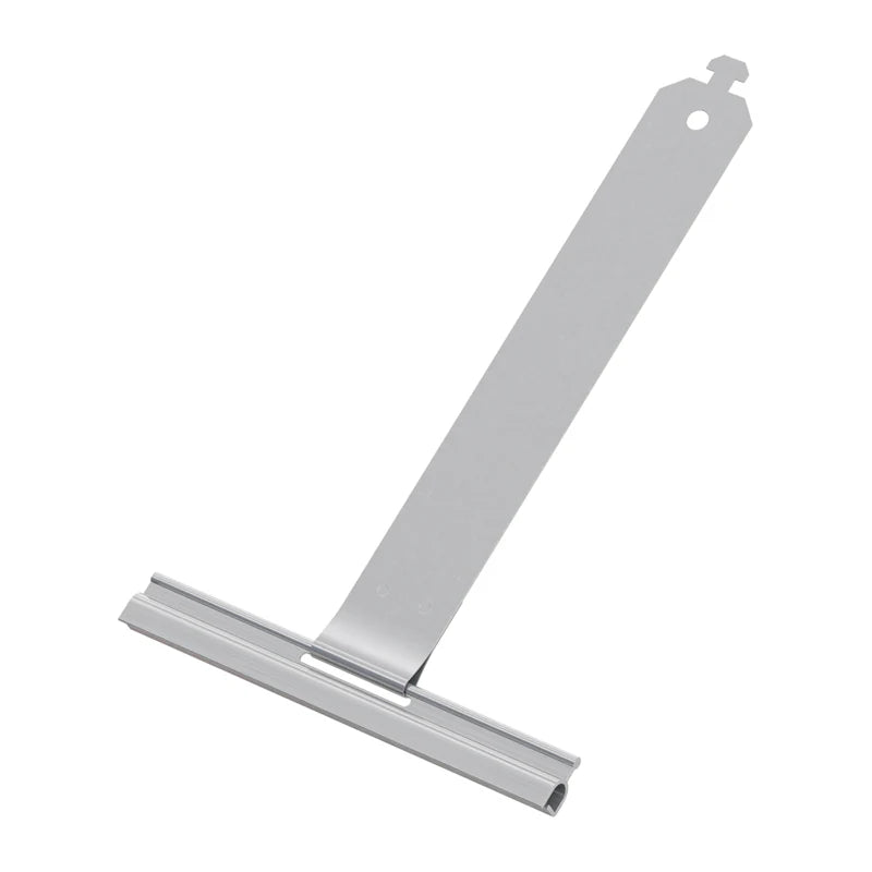 Mini-Alu-Aufhängeprofilstück 130 mm mit Feder, mit Halteklammer